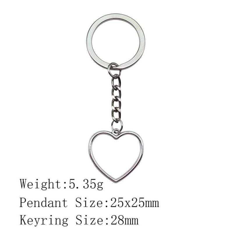 Neujahrstag Ästhetische Schlüsselanhänger Paar Herz Liebe Schlüsselanhänger Damen Taschen Kette Männer A20-1pcs-25x25mm von Joom DACH