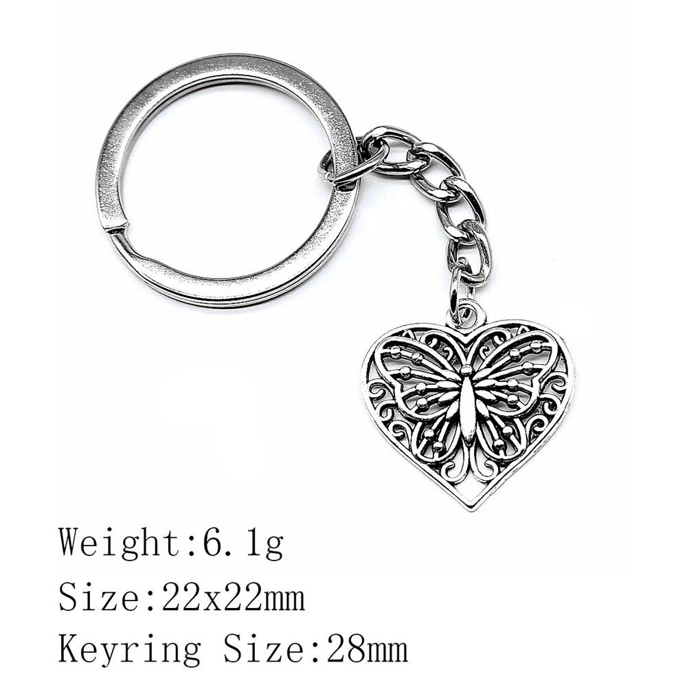 Neujahrstag Ästhetische Schlüsselanhänger Paar Herz Liebe Schlüsselanhänger Damen Taschen Kette Männer A29-1pcs-22x22mm von Joom DACH