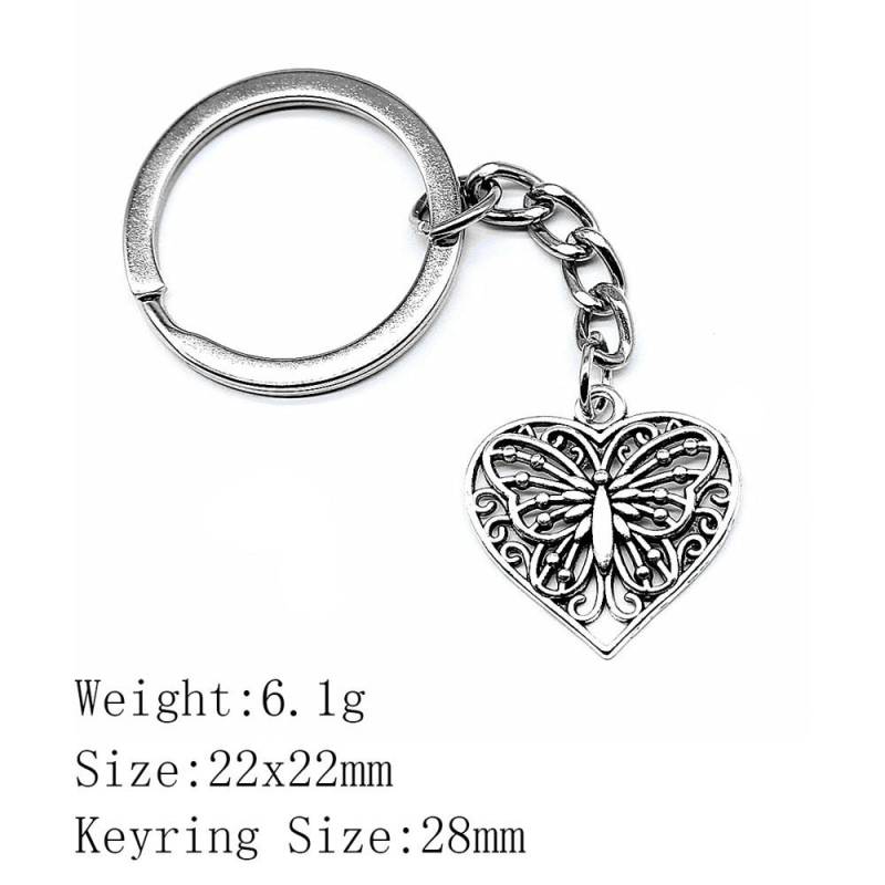 Neujahrstag Ästhetische Schlüsselanhänger Paar Herz Liebe Schlüsselanhänger Damen Taschen Kette Männer A29-1pcs-22x22mm von Joom DACH