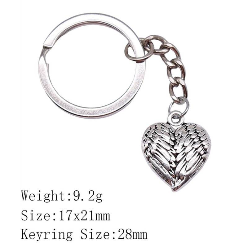 Neujahrstag Ästhetische Schlüsselanhänger Paar Herz Liebe Schlüsselanhänger Damen Taschen Kette Männer A33-1pcs-17x21mm von Joom DACH