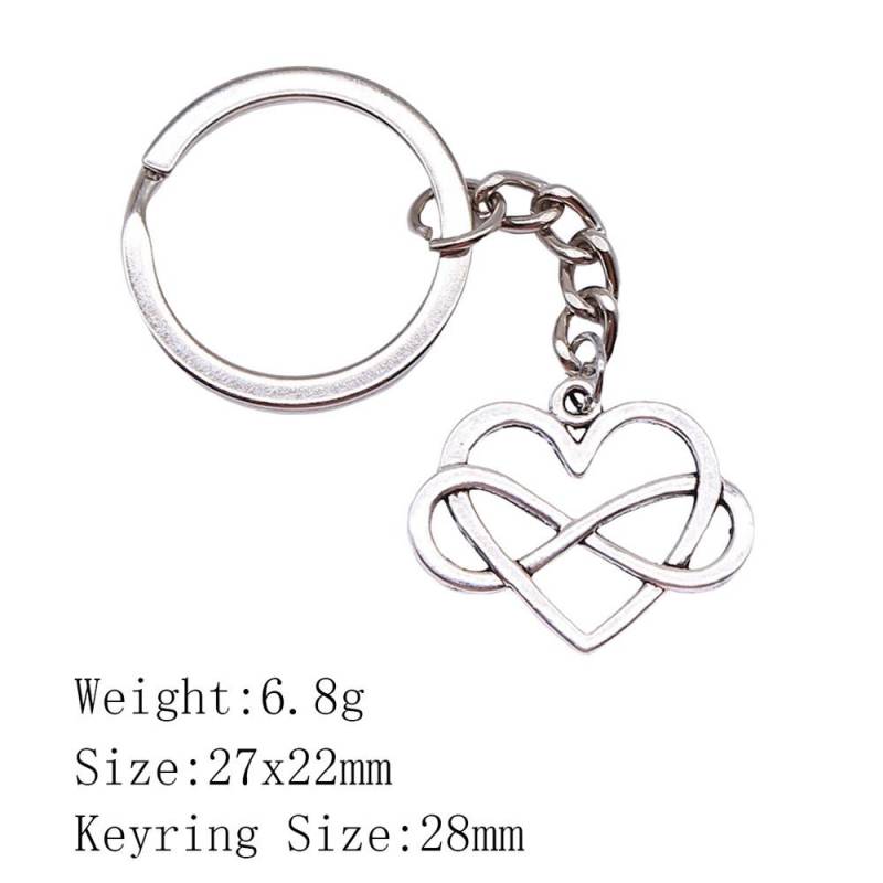 Neujahrstag Ästhetische Schlüsselanhänger Paar Herz Liebe Schlüsselanhänger Damen Taschen Kette Männer A37-1pcs-27x22mm von Joom DACH