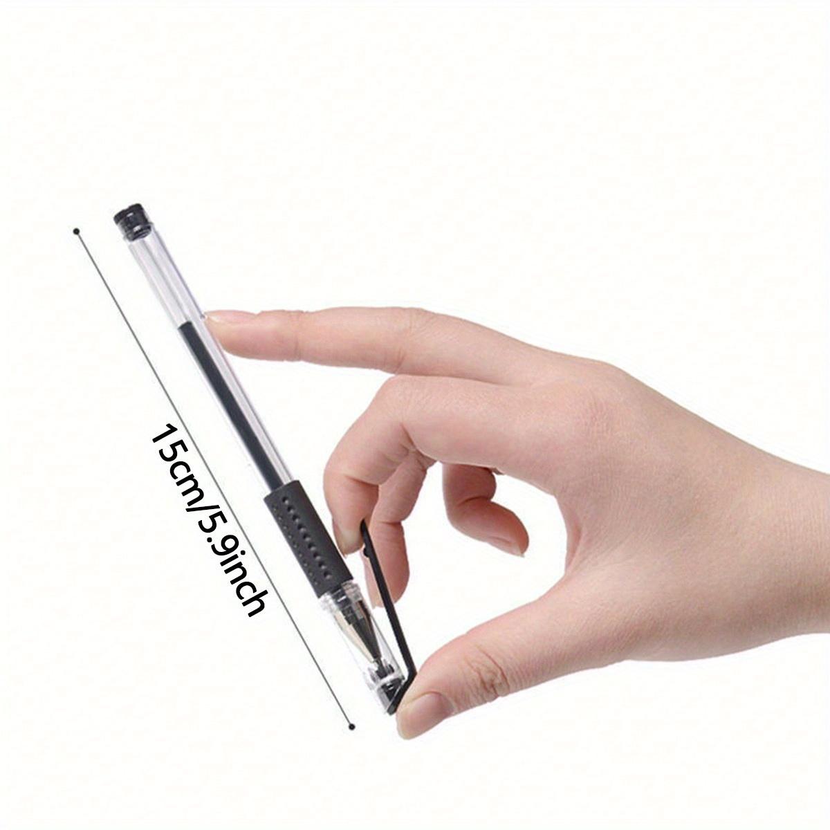 Neutraler 0,5 mm Kugelschreibstift mit Bulletspitze, Kugelschreiber mit schwarzer Carbonfaser-Tinte, Schreibbedarf für Studenten/Büro, Schulanfang 1PC schwarz von Joom DACH