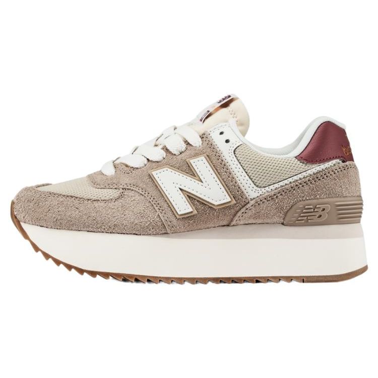 New Balance 574+ Driftwood Damen Sneakers Brown Washed-Burgundy Sea-Salt WL574ZKA 37 von Joom DACH