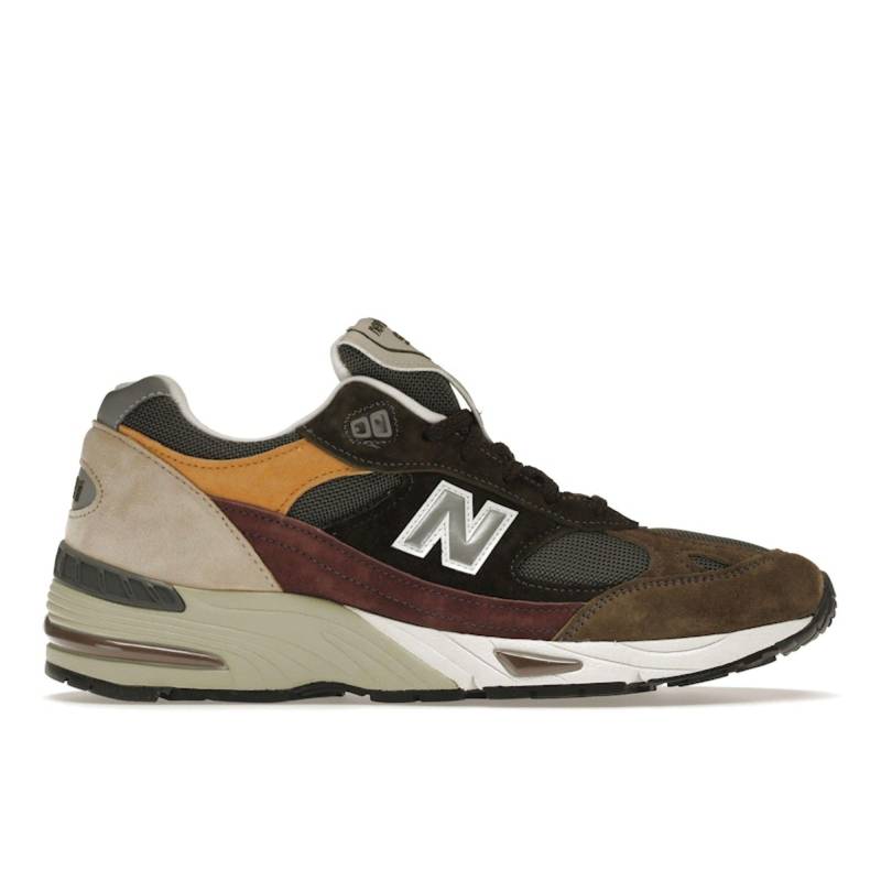 New Balance 991 Made in England Entsättigte Herren-Sneaker Grün Olive Burgunder M991GYB 42 von Joom DACH