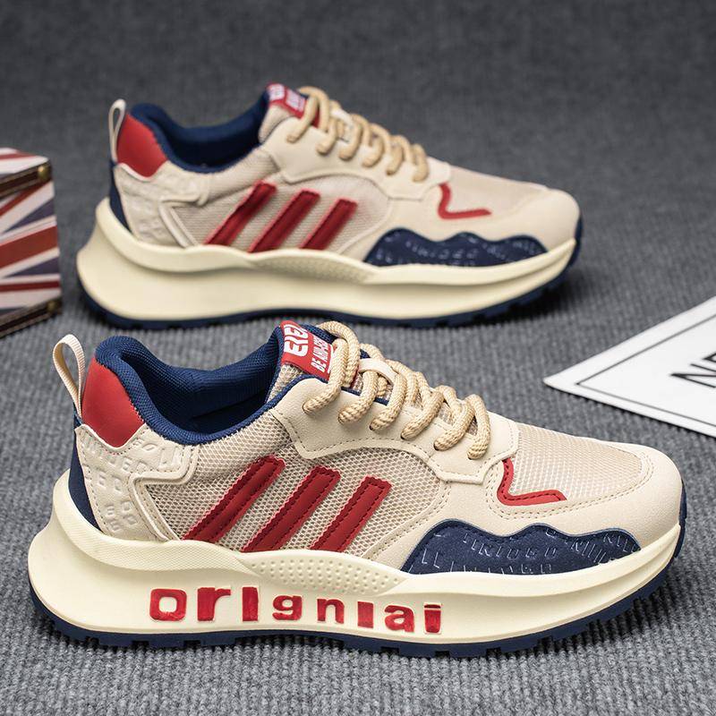 New Fashion Men's Four Seasons Comfortable Thick Sole Shoes Students Male Boys Trending Soft Sole Breathable Casual Running Sneakers 43 blau/rot New Fashion Men's Four Seasons Comfortable Thick Sole Shoes Students Male Boys Trending Soft Sole Breathable Casual Running Sneakers 43 blau/rot von Joom DACH