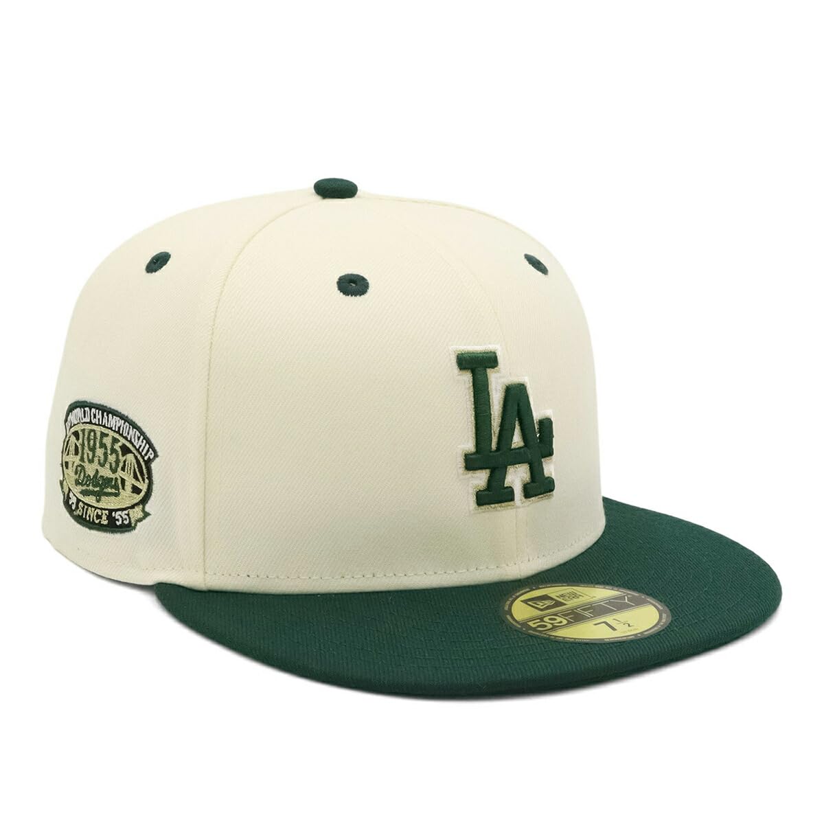 Newera Cap 59FIFTY 70907352 NER35C2823 MLB Los Angeles Dodgers Shohei Otani LA Grün Weiß Weiß SIDE PATCH ONSPOTZ Custom Made Hut Gokyu Fifty 5950 von Joom DACH