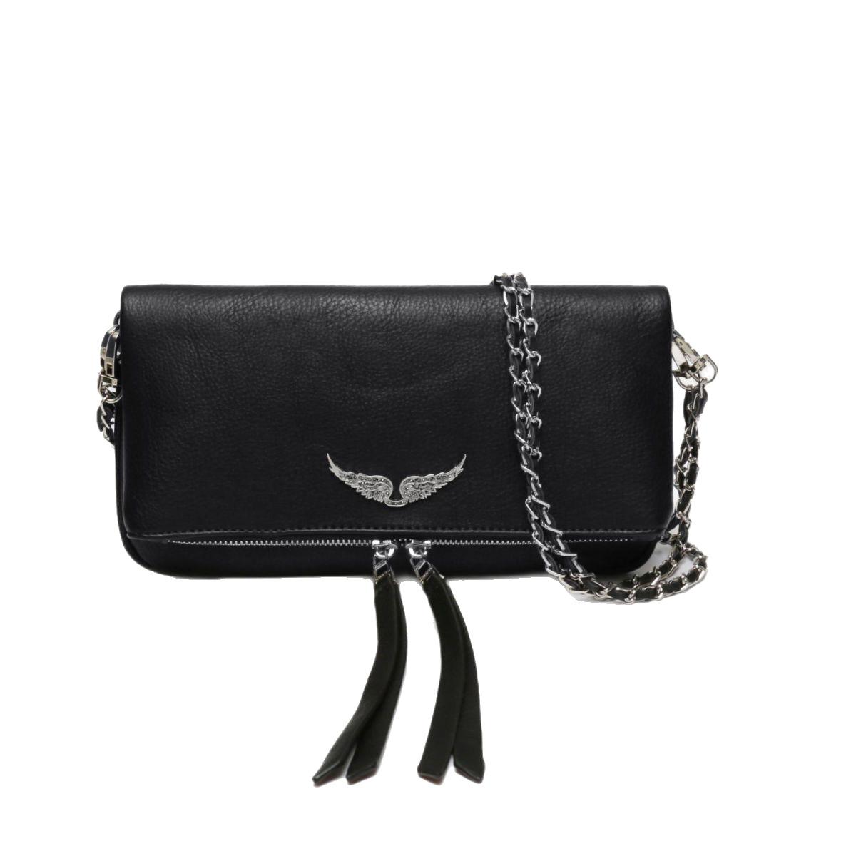 Newway Zadig&voltaire Ketten-Schultertasche für Damen Weiches Leder Gesteppt Mode Messenger Umhängetasche_SSDLV_Besonderes Geschenk schwarz von Joom DACH
