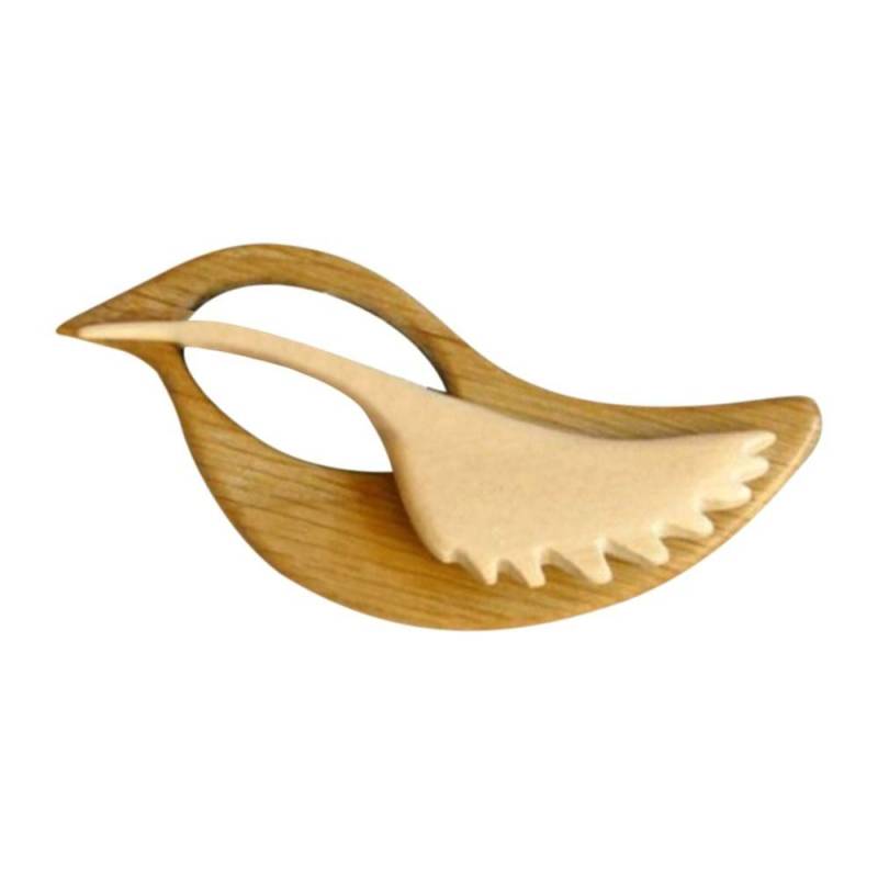 Niche Design Bär Hund Herz Tier Frauen Brosche Holz Brosche Mode Schmuck Kleidung Zubehör bird von Joom DACH