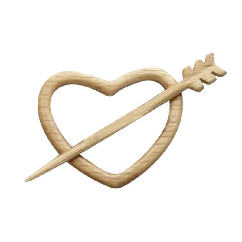 Niche Design Bär Hund Herz Tier Frauen Brosche Holz Brosche Mode Schmuck Kleidung Zubehör heart von Joom DACH