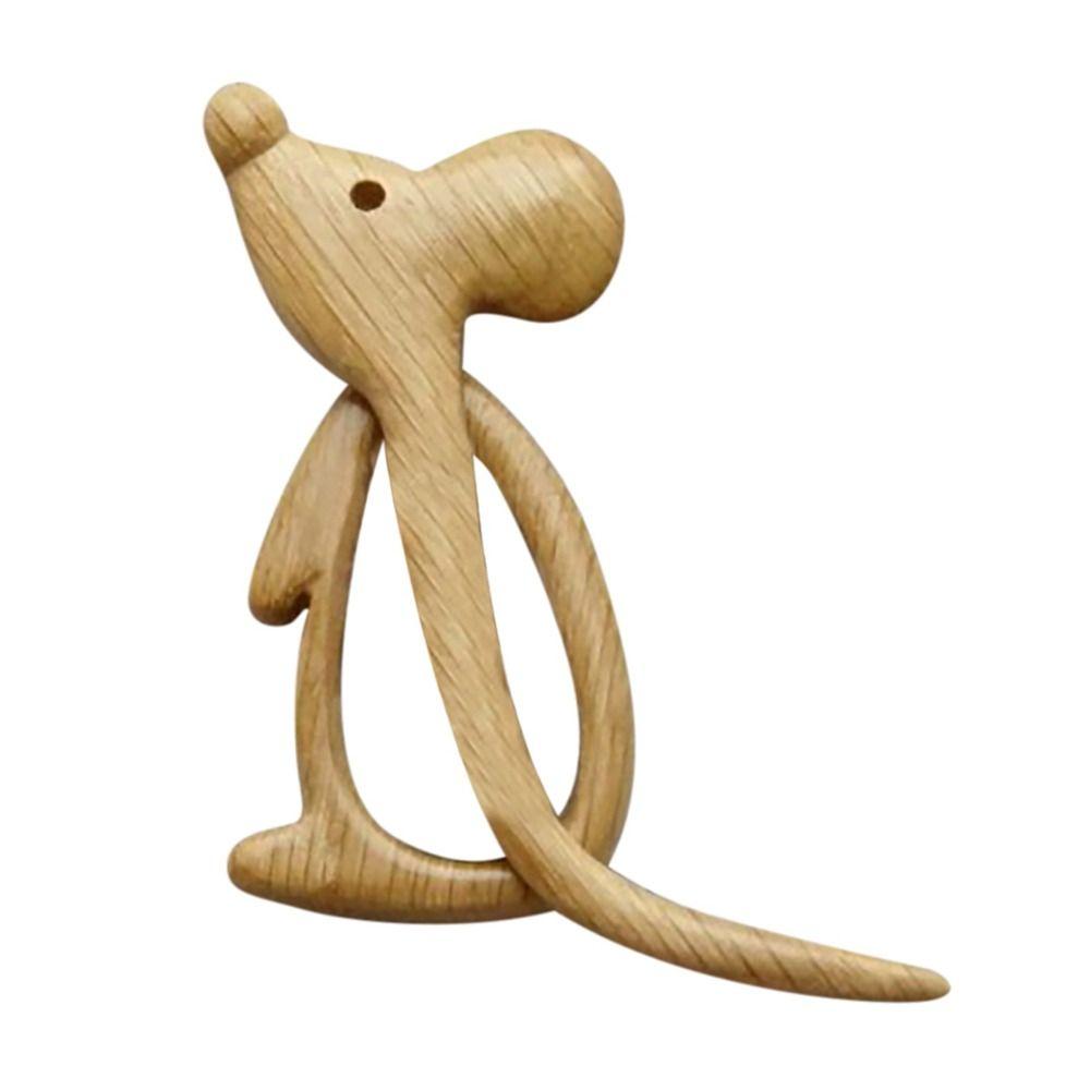 Niche Design Bär Hund Herz Tier Frauen Brosche Holz Brosche Mode Schmuck Kleidung Zubehör mouse von Joom DACH