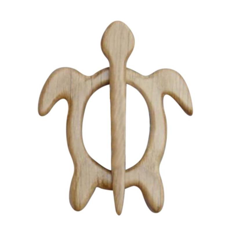 Niche Design Bär Hund Herz Tier Frauen Brosche Holz Brosche Mode Schmuck Kleidung Zubehör sea turtle von Joom DACH