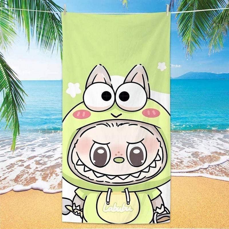 Niedliche Cartoon-Kinderbadetücher, Schnelltrocknende Handtücher für Laufsportarten, Schwimmbadetücher, Strandtücher 160x70cm von Joom DACH