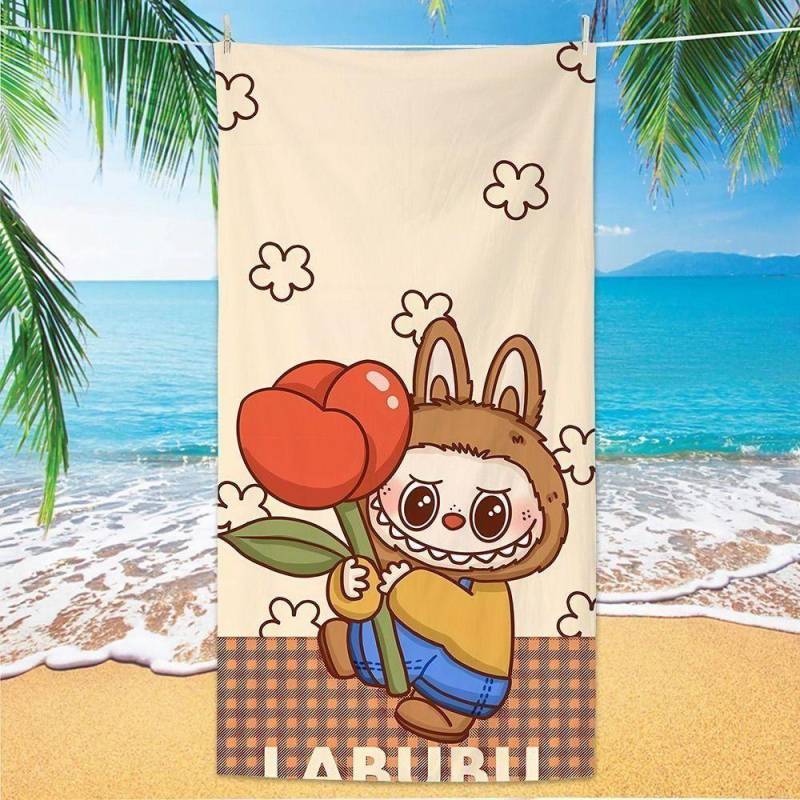 Niedliche Cartoon-Kinderbadetücher, Schnelltrocknende Handtücher für Laufsportarten, Schwimmbadetücher, Strandtücher 180X70cm von Joom DACH