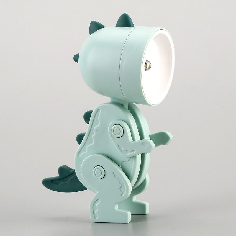 Niedliche Dinosaurier-Schreibtischlampe, DIY-Haltung, Mini-LED-Tischleuchte, faltbar, Cartoon-Kaninchen-Hund, Nachtlicht für Zuhause, Zimmer, Laptop, Schreibtischlampen von Joom DACH
