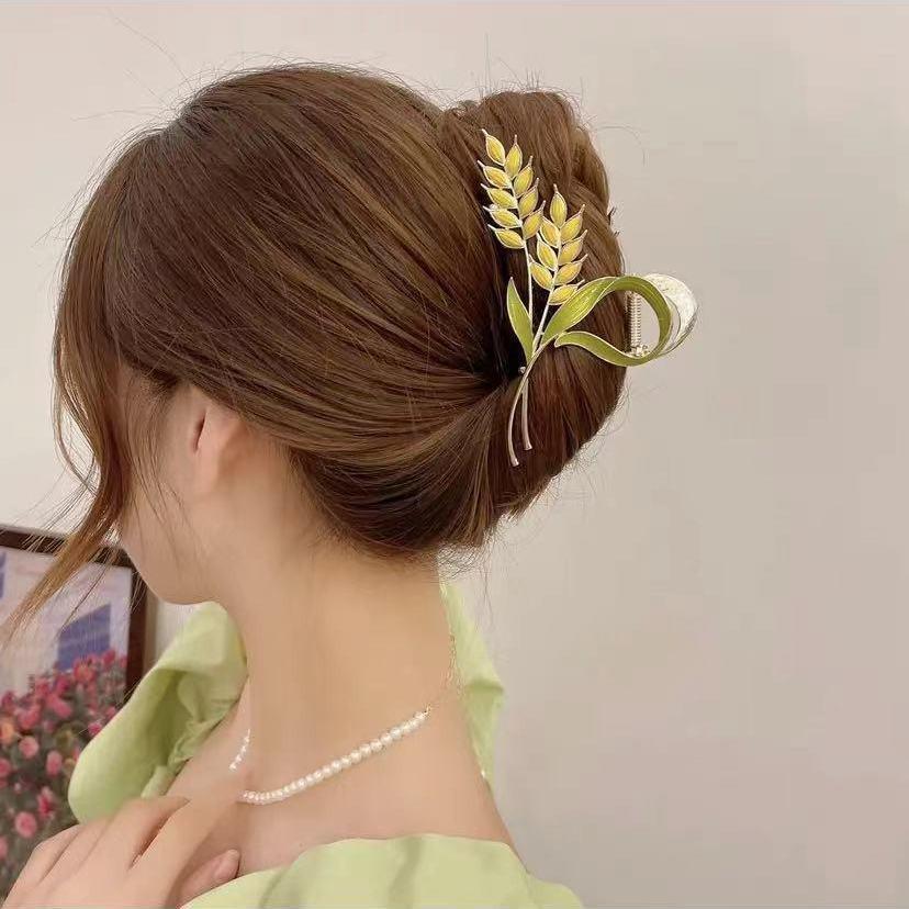 Niedliche Haar-Accessoires für Frauen, Meerjungfrauen-Schmetterlings-Haarspangen für Frauen, die Volumen verleihen, Blumen-Haarspangen für Frauen, niedliche Haarspangen, Schmetterlings-Klauenklammer von Joom DACH