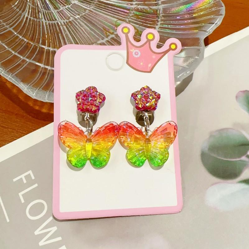 Niedliche Kinder-Ohrclips, Mädchen-Ohrringe ohne Ohrlöcher, Meerjungfrau kleines Mädchen Ohrclip-Ring-Set von Joom DACH