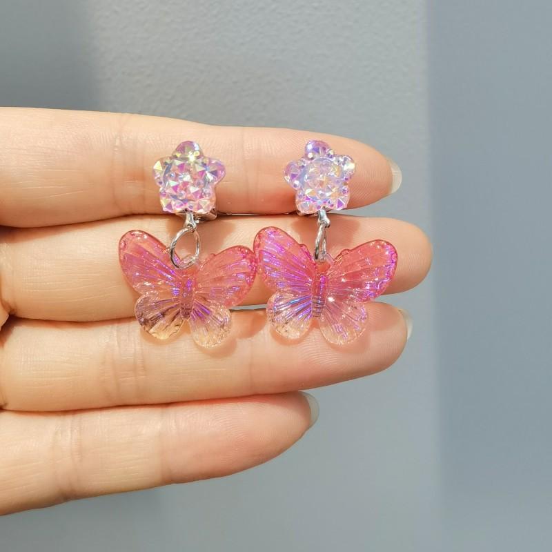 Niedliche Kinder-Ohrclips, Mädchen-Ohrringe ohne Ohrlöcher, Meerjungfrau kleines Mädchen Ohrclip-Ring-Set von Joom DACH