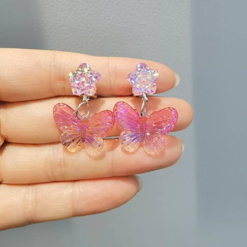 Niedliche Kinder-Ohrclips, Mädchen-Ohrringe ohne Ohrlöcher, Meerjungfrau kleines Mädchen Ohrclip-Ring-Set von Joom DACH