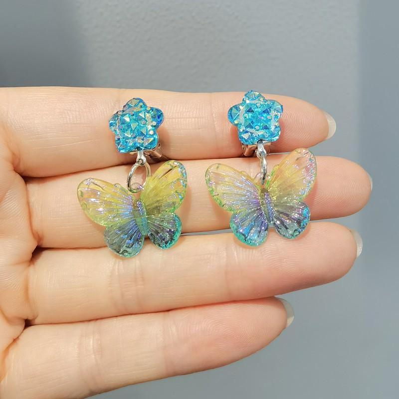 Niedliche Kinder-Ohrclips, Mädchen-Ohrringe ohne Ohrlöcher, Meerjungfrau kleines Mädchen Ohrclip-Ring-Set von Joom DACH