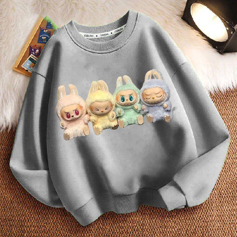 Niedliche Jungen- und Mädchen-Rundhals-Hoodies für Frühling und Herbst und Kinder-Langarm-Loose-Jacken 160 von Joom DACH