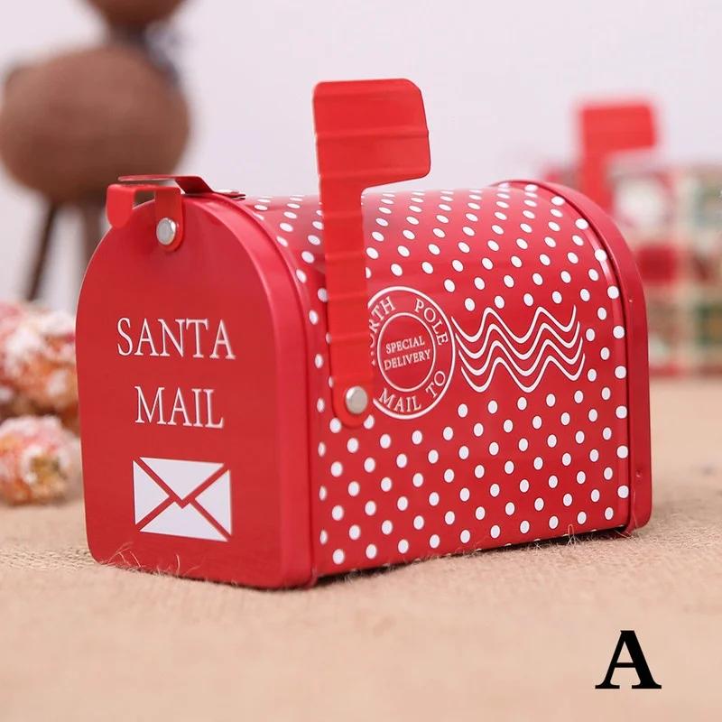 Niedliche Mailbox Design Weihnachten Süßigkeiten können Weihnachten Eisen Box Keks Aufbewahrungsboxen Kinder Geschenk Banqu A von Joom DACH