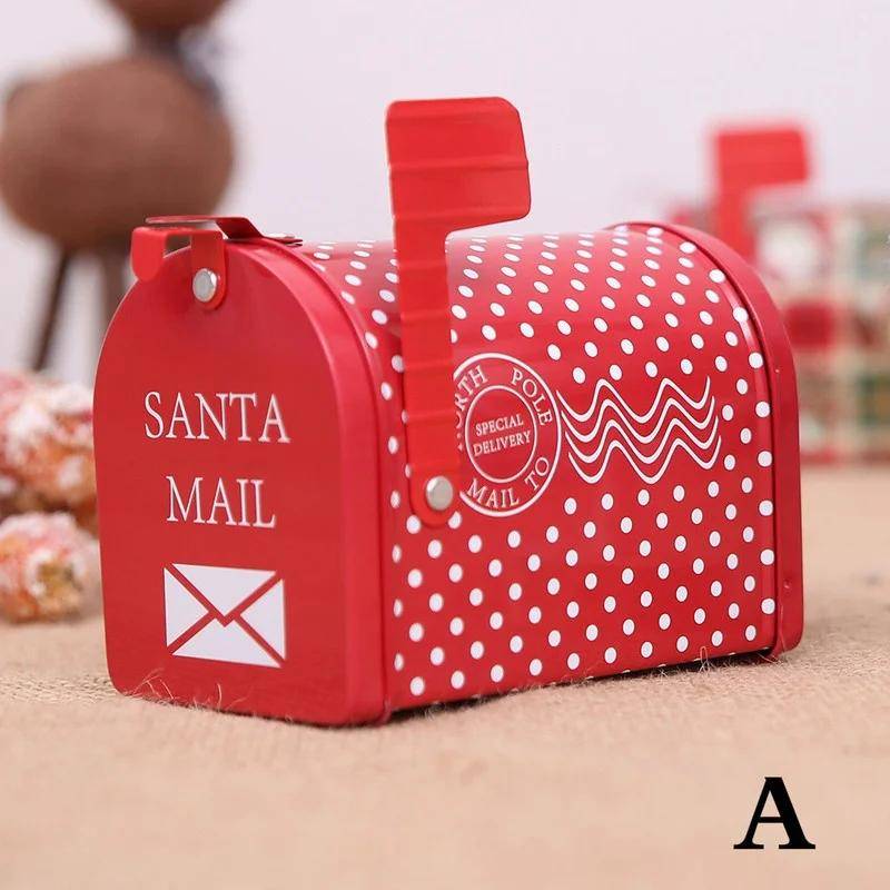 Niedliche Mailbox Design Weihnachten Süßigkeiten können Weihnachten Eisen Box Keks Aufbewahrungsboxen Kinder Geschenk Banqu A von Joom DACH
