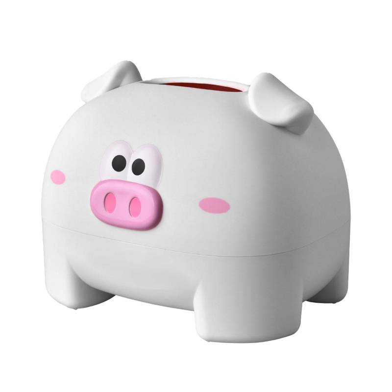 Niedliche Taschentuchaufbewahrungsbox Schweinchenförmig Dekorativer Handtuch-Serviettenbehälter Etui für Tischplatte Weiß weiß von Joom DACH