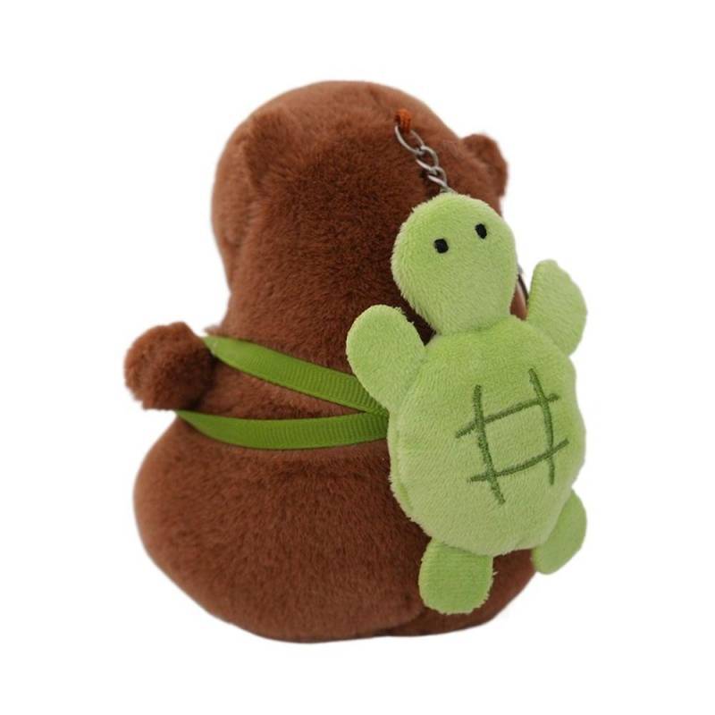 Niedlichen Spielzeug Plüsch Capybara Schlüsselanhänger Multicolor Kopfbedeckung Capybara Puppe Geschenk Fluffty Tier Puppe Kinder 3 von Joom DACH