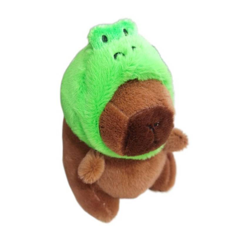 Niedlichen Spielzeug Plüsch Capybara Schlüsselanhänger Multicolor Kopfbedeckung Capybara Puppe Geschenk Fluffty Tier Puppe Kinder 9 von Joom DACH