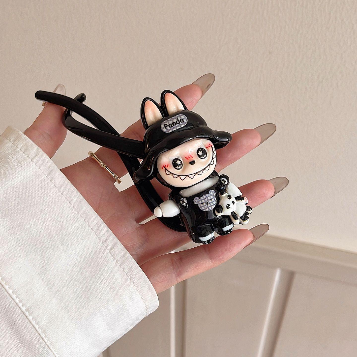 Niedlicher Cartoon Einstrich Twist Clip, Einfacher Hochsteckfrisur Haarspange, Haarspange für Damen Hinterkopf Kopfschmuck von Joom DACH