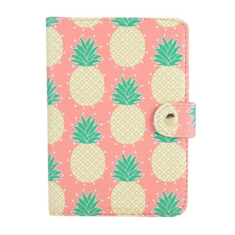 Niedlicher Druck PU-Leder-Reisepasshülle Schutzabdeckung ID Kreditkartenetui #Ananas von Joom DACH