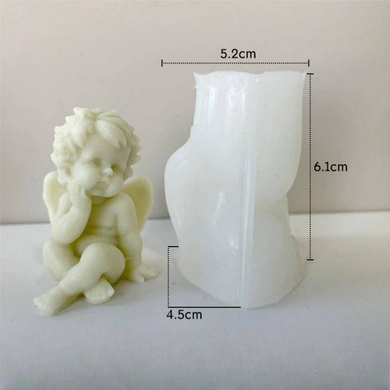 Niedlicher Engel Duftkerze Silikonform Selbstgemachte Geflügelter Engel Kerzenform Kerzenherstellung Harzform Niedlicher Engel Duftkerze Silikonform Selbstgemachte Geflügelter Engel Kerzenform Kerzenherstellung Harzform von Joom DACH