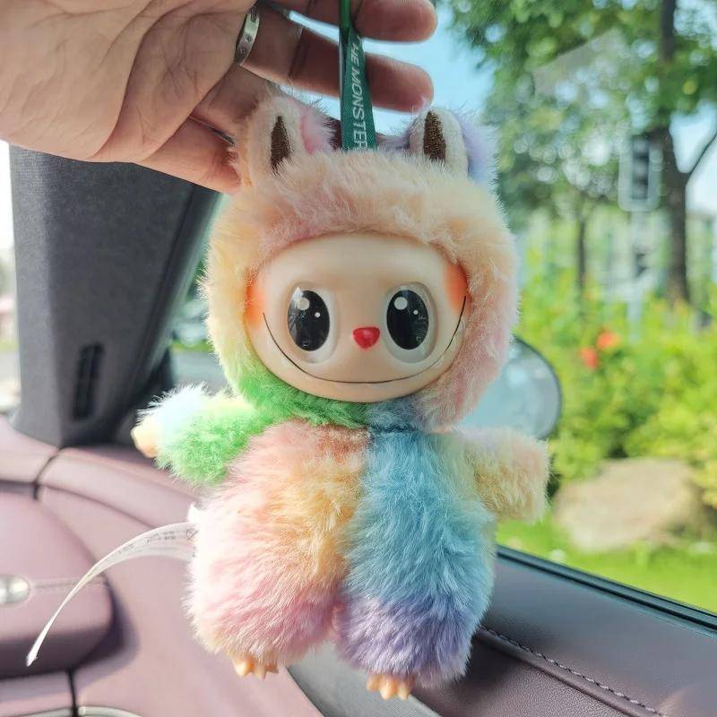 Niedlicher Entzückender Gummi Plüsch Hase Anhänger, Plüschtier Puppe, Bunte Kleiner Hase Taschenanhänger, Schlüsselanhänger Puppe von Joom DACH