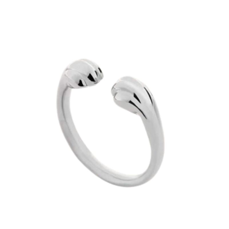 Niedlicher Katzenklauenring für Damen, verstellbar, einfacher Modeschmuck, Ringe, Bankett, Party, Geburtstagsgeschenk, Frau, Eheringe, offener Ring von Joom DACH