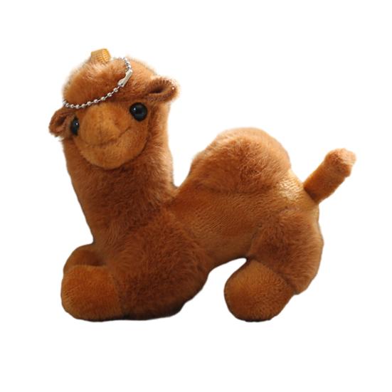 Niedlicher Plüsch Kamel Schlüsselanhänger Flauschige Kamel Puppe Schlüsselanhänger für Rucksäcke Geldbörsen Puppe kaffeebraun von Joom DACH