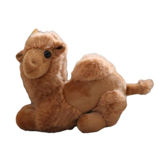 Niedlicher Plüsch Kamel Schlüsselanhänger Flauschige Kamel Puppe Schlüsselanhänger für Rucksäcke Geldbörsen Puppe licht kaffee von Joom DACH