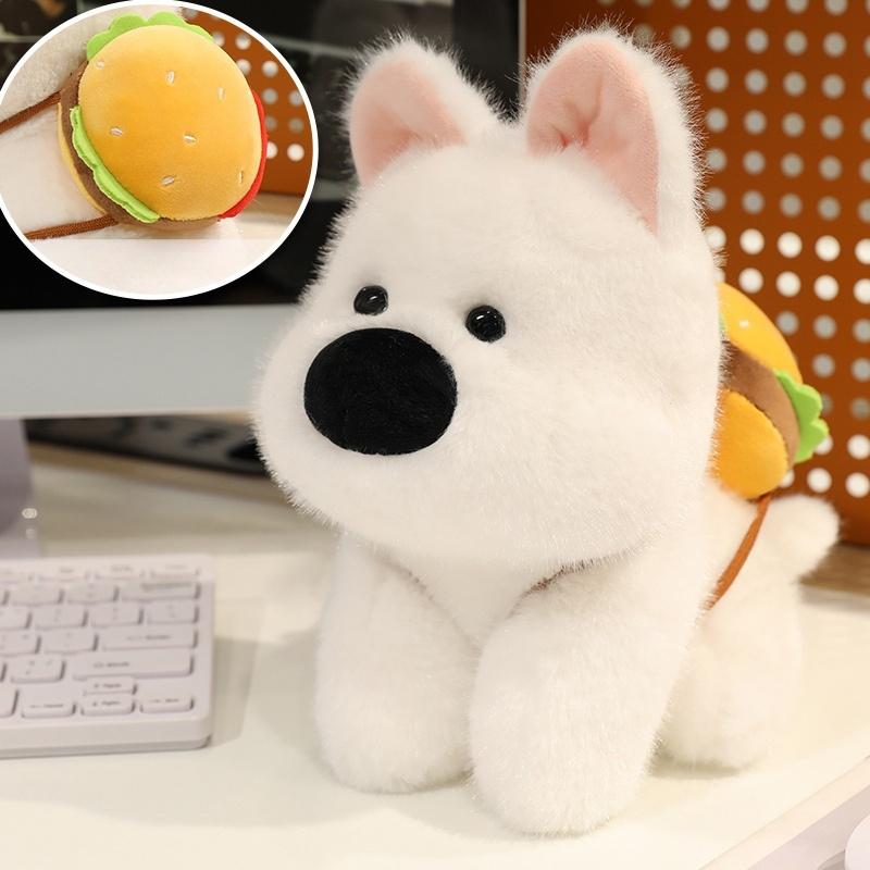 Niedlicher Plüschhund Plüschtier Weich Gefüllt West Highland White Terrier Puppen Cartoon Welpen Kissen Kawaii Geschenke für Geburtstag Weihnachten 22cm von Joom DACH