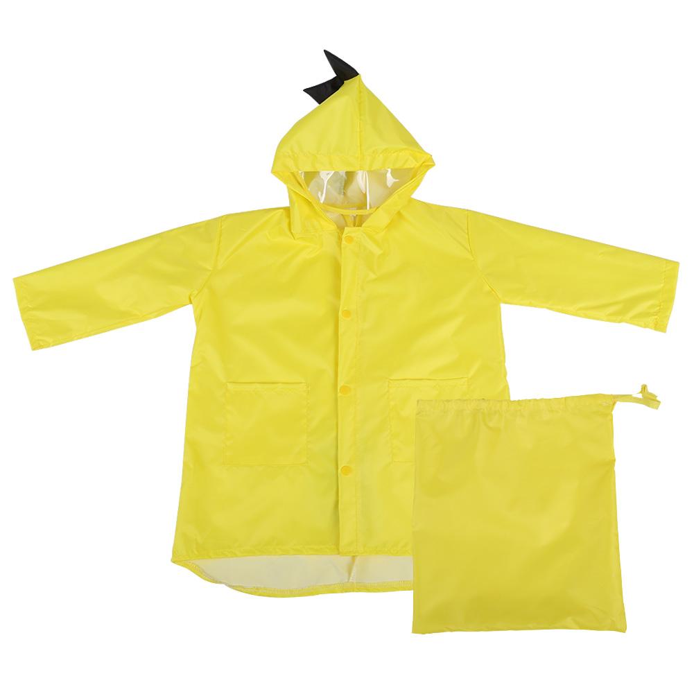 Niedliches Dinosaurier-Muster Kinder PVC Regenmantel Junge Mädchen Regenbekleidung Cartoon Regenmantel Gelb L von Joom DACH