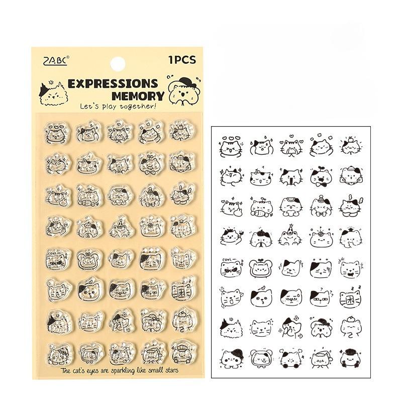 Niedliches Silikonstempelset Süße Tiere Dessert Verspielte Kinder Handschrift Siegel Stempel Scrapbooking DIY Deko Stempel für Journale von Joom DACH