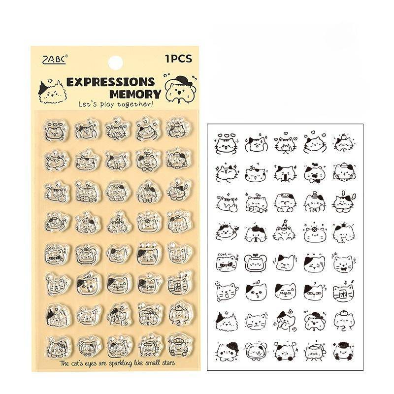 Niedliches Silikonstempelset Süße Tiere Dessert Verspielte Kinder Handschrift Siegel Stempel Scrapbooking DIY Deko Stempel für Journale von Joom DACH