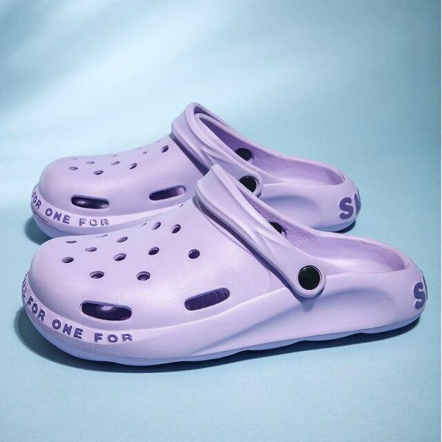 Niedriger Preis Sommer Günstige Clogs Männer Gelb Männer Strand Sandalen Casual Outdoor Slip 11 violett von Joom DACH