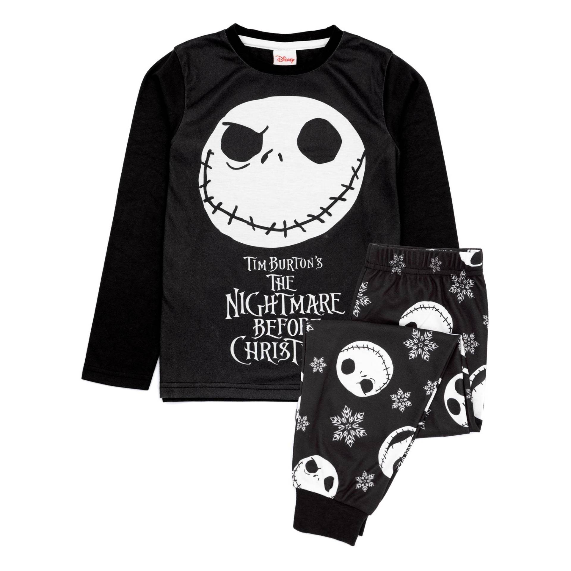 Nightmare Before Christmas Jungen-Pyjama-Set 13-14 schwarz/weiß von Joom DACH