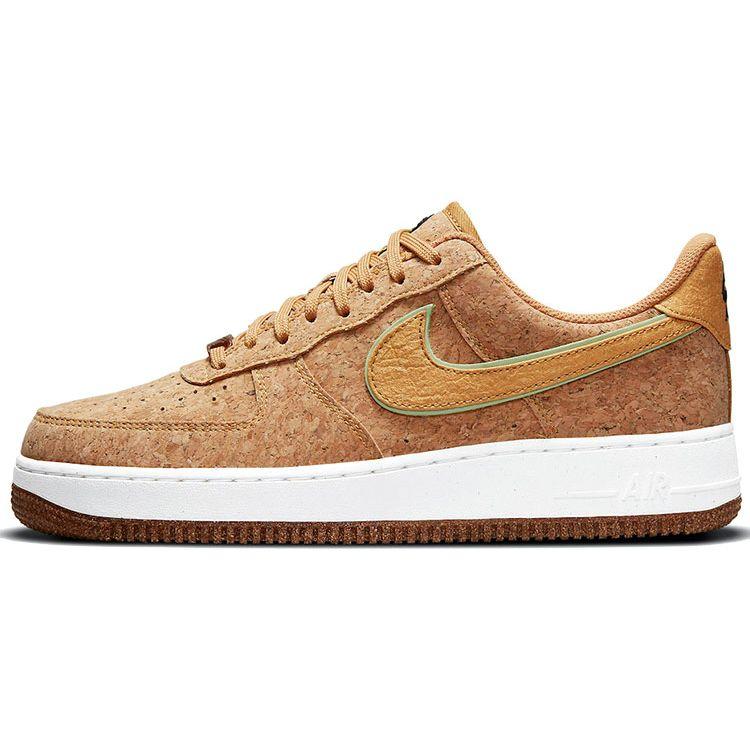 Nike Air Force 1 07 Premium Happy Pineapple - Kork Herren Sneaker Braun Mehrfarbig Leinen DJ2536-900 41 von Joom DACH