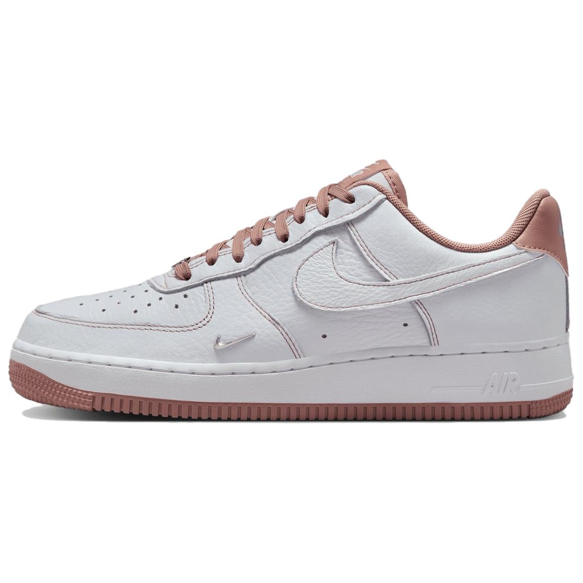 Nike Air Force 1 Abriebfeste Low Top Skateboard Schuhe Damen Weiß Pink Sneaker IB6543-100 38.5 von Joom DACH