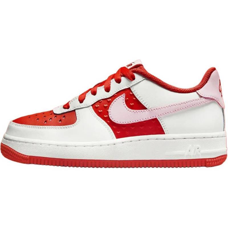 Nike Air Force 1 Low GS Valentinstag 2025 Kinder Sneaker Rot Summit-Weiß Light-Crimson HV5165-121 39 von Joom DACH