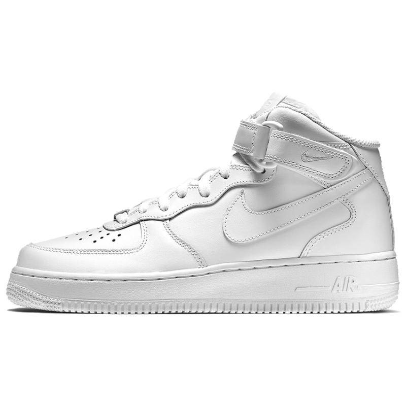 Nike Air Force 1 Mid 07 Leder 'Triple White' Damen-Sneaker 366731-100 36.5 von Joom DACH