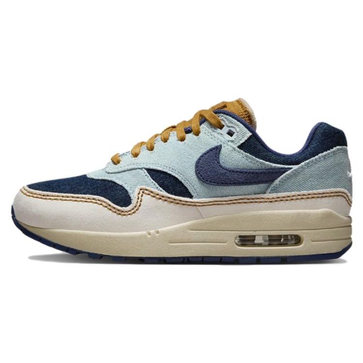 Nike Air Max 1 87 Aura Damen Sneaker Blau Mitternachtsblau Blass-Elfenbein FQ8900-440 36 von Joom DACH