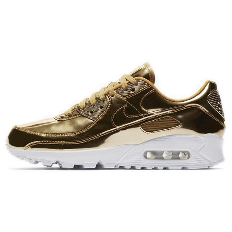 Nike Air Max 90 'Metallic Pack   Gold' Damen-Sneaker Freizeitschuhe CQ6639-700 43 von Joom DACH