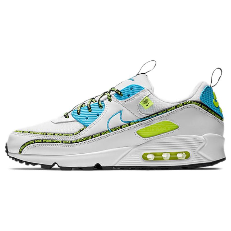 Nike Air Max 90 Se 'Worldwide Pack   Blue Fury Volt' Sneaker Freizeitschuhe CZ6419-100 38.5 von Joom DACH