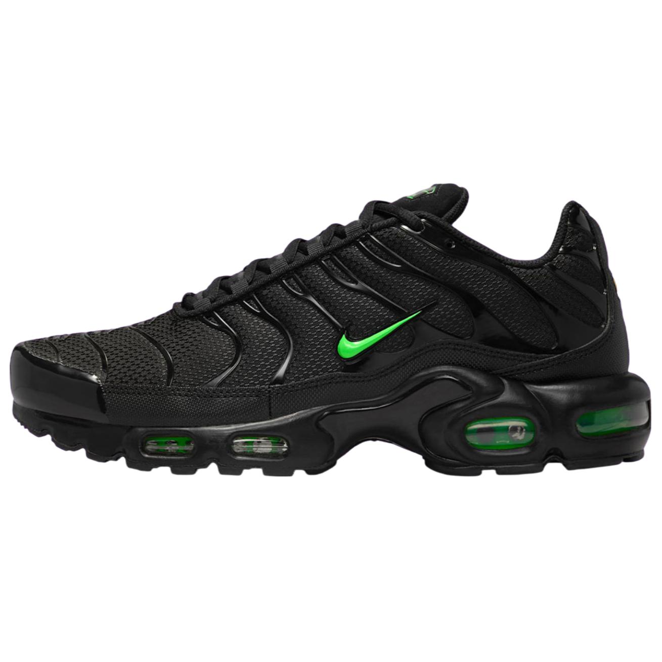 Nike Air Max Plus Abriebfeste Low-Top Laufschuhe Herren Schwarz Grüne Sneaker Freizeitschuhe DM0032-024 42.5 von Joom DACH